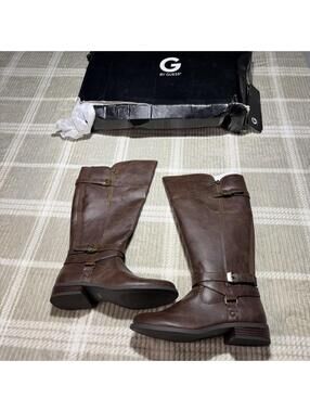 Boots by Guess Dark Brown LL Size 7.5 (Womens)